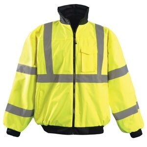 OccuNomix Mens Waterproof Bomber Jacket Neon Yellow Type R Class 3 LUX-ETJBJ XXL